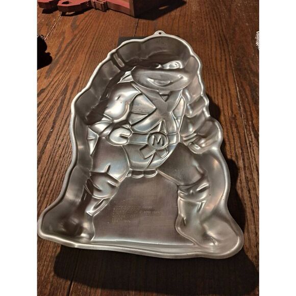 Vintage 89 Wilton Mirage TMNT Michelangelo Cake Pan Teenage Mutant Ninja Turtles - Picture 2 of 3